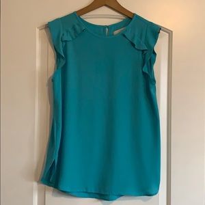 EUC  turquoise LOFT top